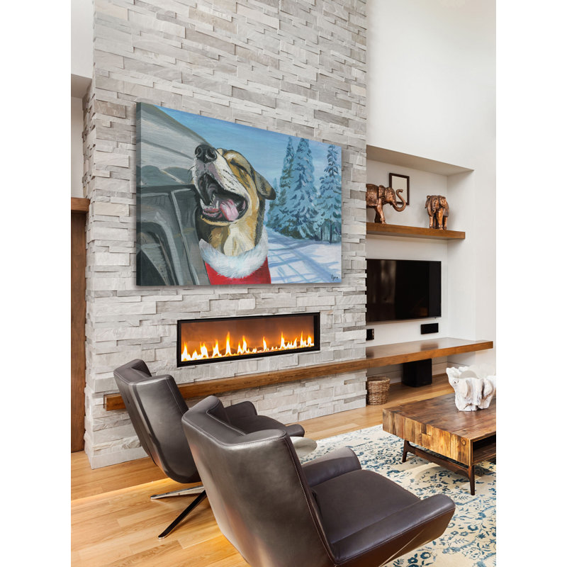 Car Ride by Eyre Tarney - Wrapped Canvas Painting, 76cm H x 114cm W x 3.81cm D