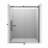 56"-60"W x 76" H Reversible Frameless Single Sliding Shower Door With 3/8"Clear Tempered Glass-99356165