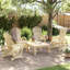 Chaise Adirondack en bois massif Nanciann