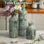 Ensemble de 3 vases en résine, vert