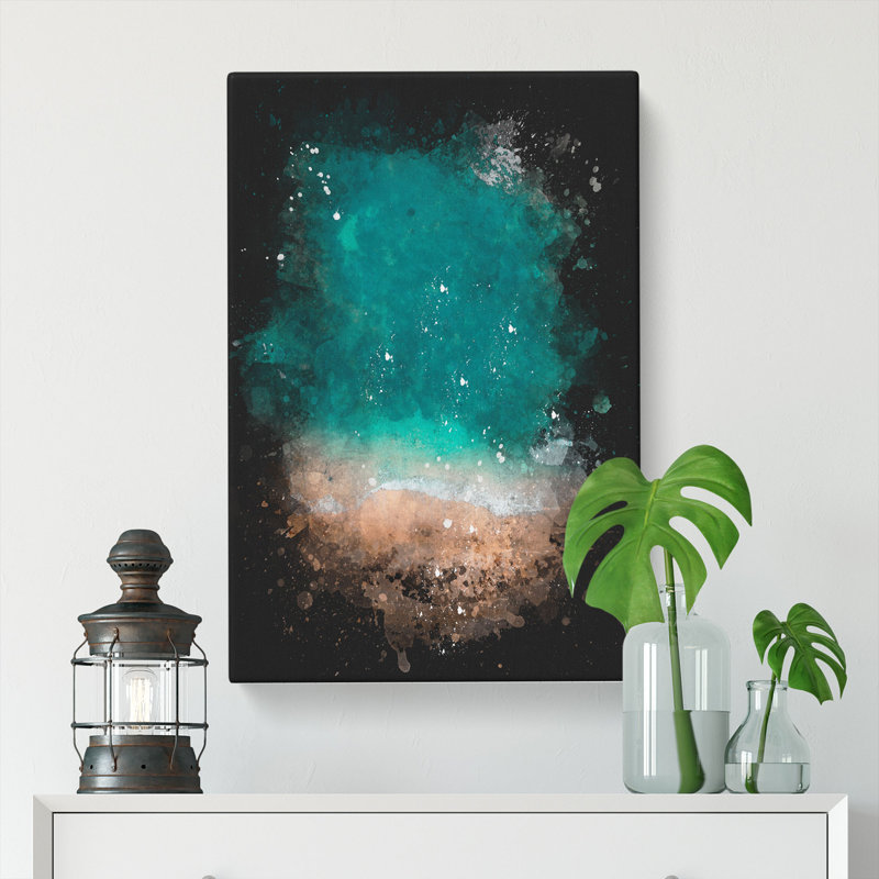 Ocean Meets the Sand - Wrapped Canvas, 76cm H x 50cm W x 3cm D