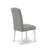 3 Piece Kitchen Table Set Contains a Round Dining Table with Dropleaf & Shelves and 2 Dark Shitake Linen Fabric Parson Chairs, Linen White-1822511232-1822511233-1755017760