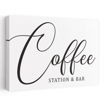 Coffee Station & Bar - Modern Farmhouse Coffee Station sign