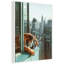 Impression sur toile encadrée, "Urban Tiger surplombant Manhattan" par Michael Schauer-1389710431