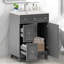 Meuble-lavabo 24 po avec lavabo en céramique-562103459