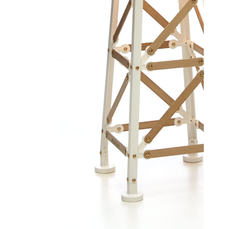 Construction Floor Lamp, Matte White, Medium