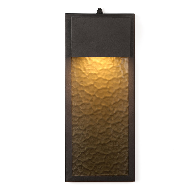 Applique murale d'extérieur en aluminium avec crépuscule à l'aube H 15,7 po Almantas