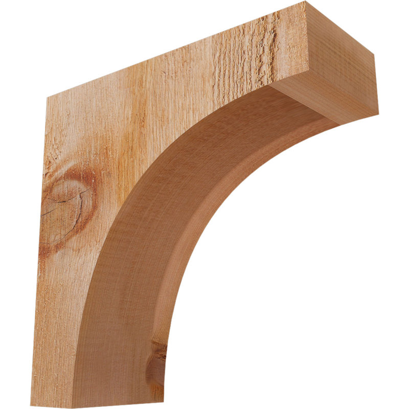 Huntington Corbel, H 10 po x l 4 po x P 10 po, Sciage brut, Cèdre rouge