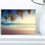 « standard coucher de soleil sur la plage seychelloise », reproduction de photo sur toile tendue-1867045908-1873147767