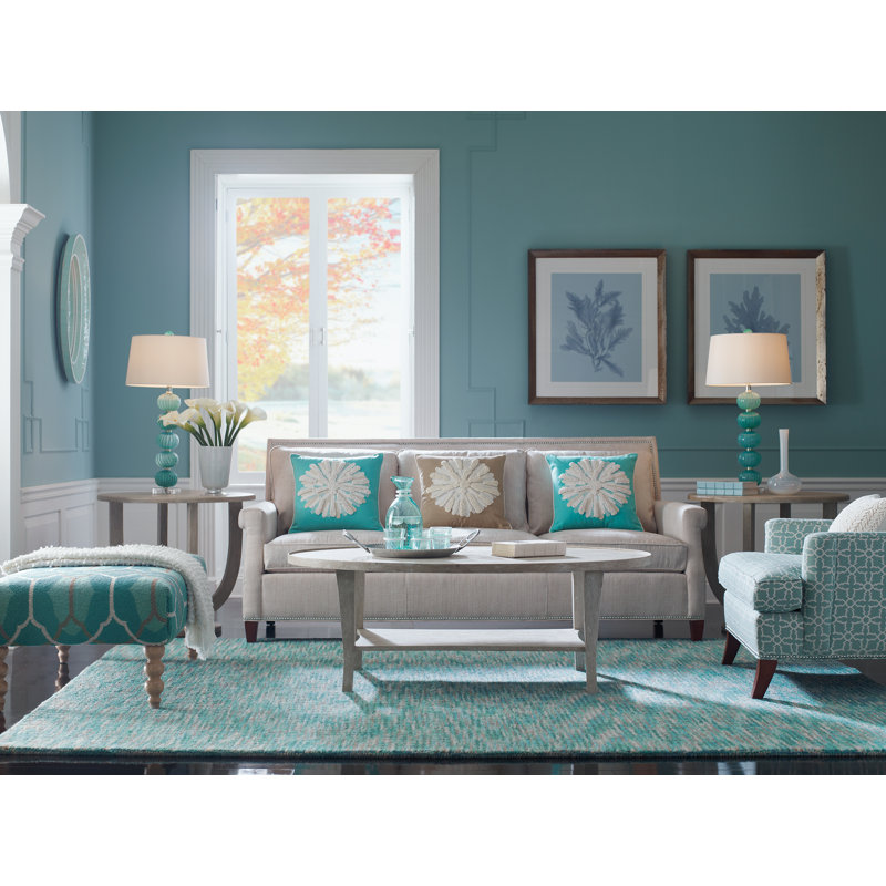 Tweedy Tufted Wool Light green/Brown/White Area Rug, Rectangle 3' x 5'