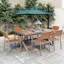 U_Style Faites l'expérience de la liberté de manger en plein air avec un ensemble flexible comprenant six chaises et une table qui s'étend de 62,9 à 82,6 pouces pour des arrangements personnalisés-1585639336