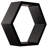 Gilboa 3 Piece Hexagon Accent Shelf