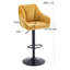Swivel Upholstered Adjustable Height Counter Stool with Metal Frame-581688008
