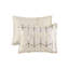 Ensembles de literie 5 pièces luxueux, 100% microfibre brossée, conception moderne pour les très grands / très grands lits californiens