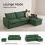 Canapé modulaire en L avec repose-pieds Boucle-1065875289