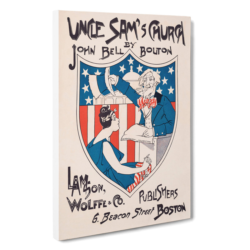 Uncle Sam's Church by Ethel Reed - Wrapped Canvas Print, 60cm H x 40cm W x 3cm D