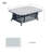 Hudson Aluminum Coffee Table