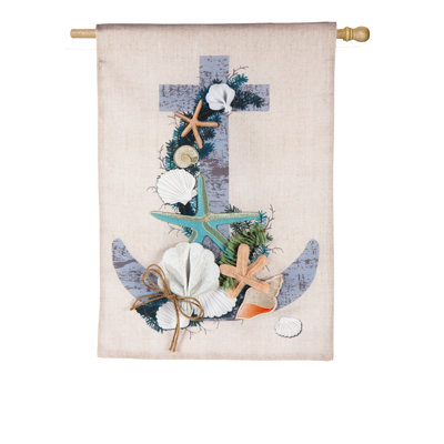 Laure Double Sided 18'' H x 12.5'' W Polyester Christmas House Flag