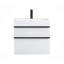 Meuble-lavabo mural 24 po avec lavabo en acrylique intégré, 2 tiroirs à fermeture en douceur, armoire flottante pré-assemblée et moderne