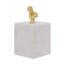 Boîte à bijoux décorative Jemi, buste doré, marbre blanc 8 pouces