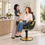 Fauteuil de barbier inclinable de luxe, fauteuil de salon hydraulique réglable en hauteur, fauteuil de coiffeur pour salon de coiffure - Vert-1170792343