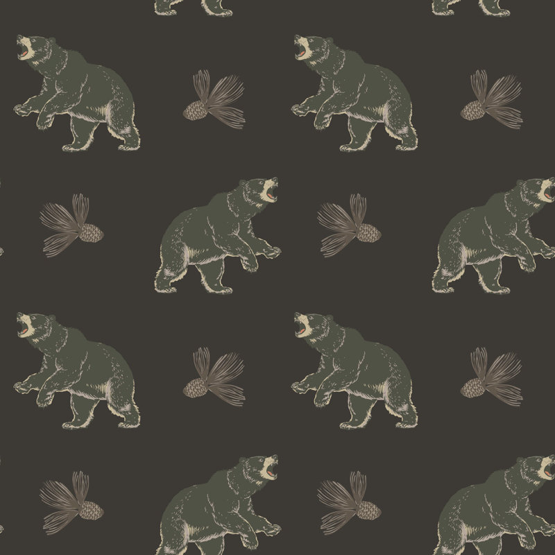 Roaming Black Bear - Dark Mocha Wallpaper, Dark Mocha