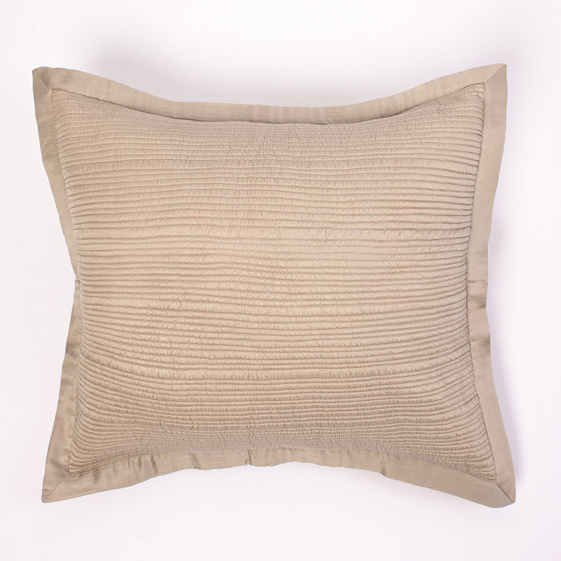 Christy Cotton Blend Ties Sham, Euro