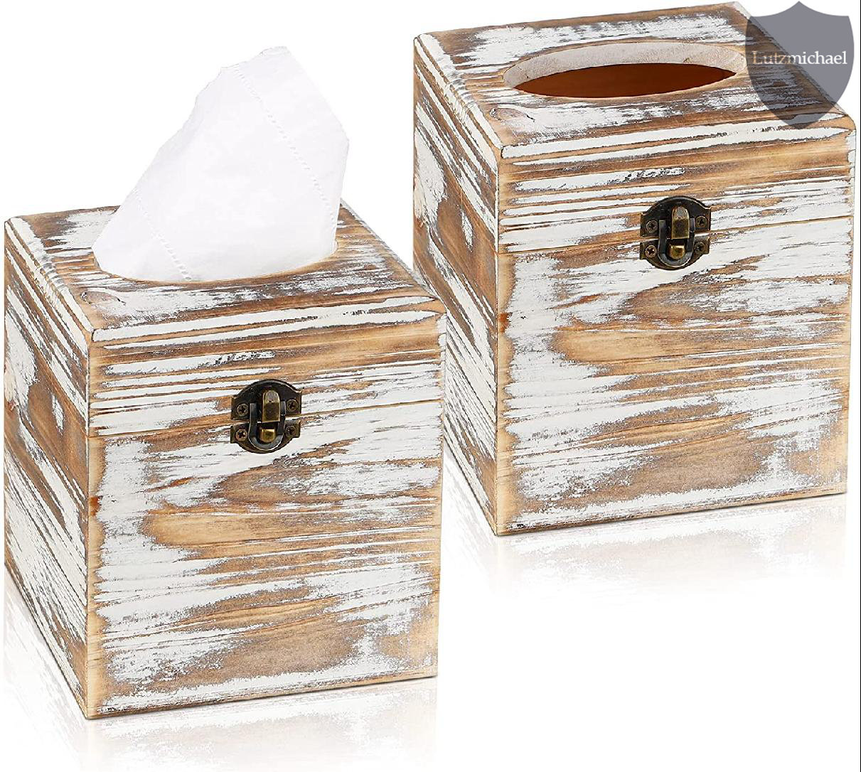  NiHome Wood Tissue Box Cover Novelty Napkin Holder