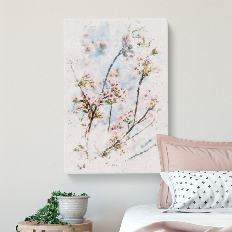 Cherry Blossom Tree - Wrapped Canvas, 60cm H x 40cm W x 3cm D
