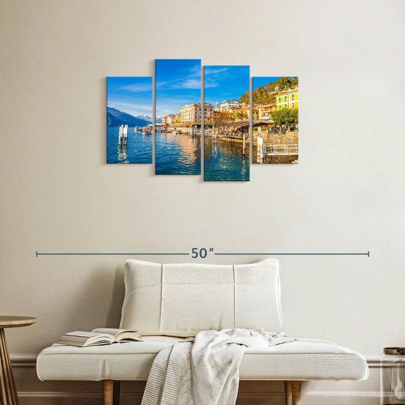 Bellagio, Lakeside Town, H 22 po x l 36 po