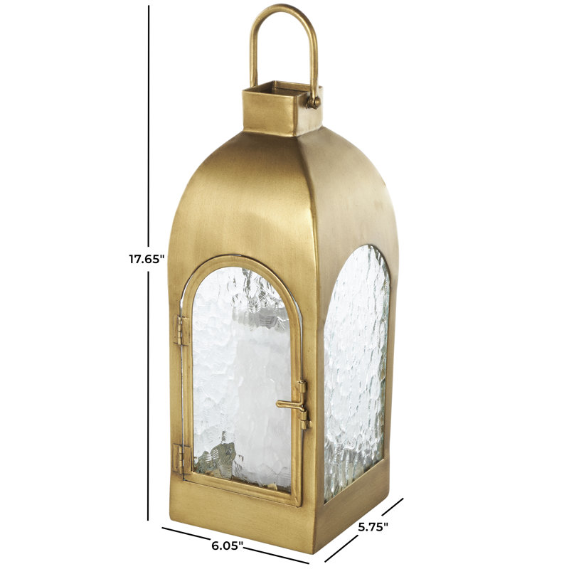 Lanterne bougie en métal pour l'intérieur