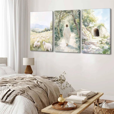 3 pièces d'art sur toile Christian