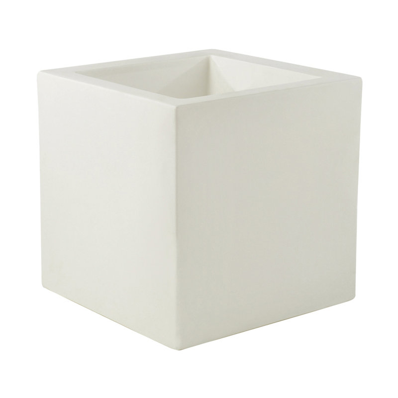 Nano Resin Pot Planter, 4" H x 4" W x 4" D, Steel