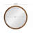 20"Circle Wall Mirror with Wooden Frame-269238896