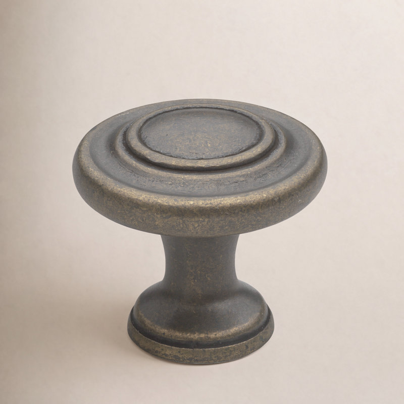 Mushroom Knob Multipack, Antique Brass