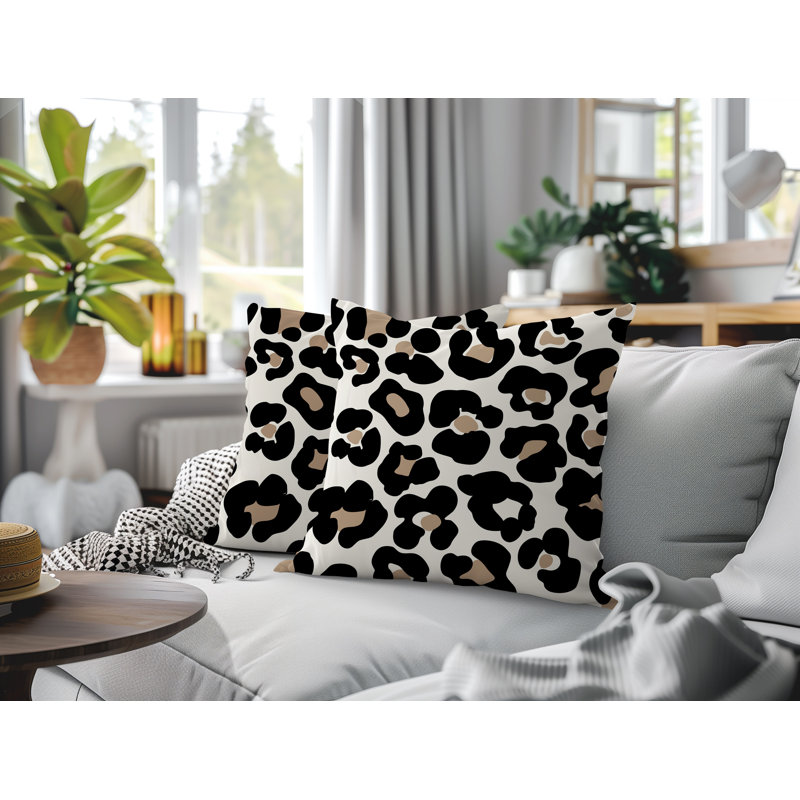 Coussin intérieur / extérieur Davi, 16x16, Black