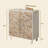 Carved Double-Door Storage Accent Cabinet