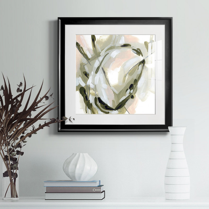 Toile encadrée Spring Cycle I-Premium - prête à être accrochée, H 30,5 po x l 30,5 po x P 1,5 po, Papier encadré noir, Blanc