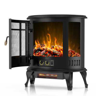 23" Freestanding Electric Fireplace Stove