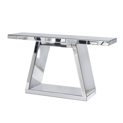 56" Mirrored Console Table
