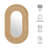 Sovana Oval Rattan Wall Mirror
