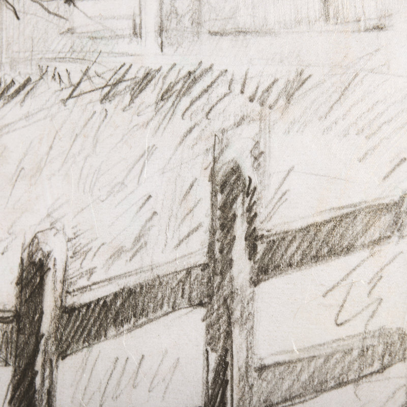 Old West Collection I ( Farm view) a Hand Embelished Textured Canvas, 60" H x 45" W x 1.5" D