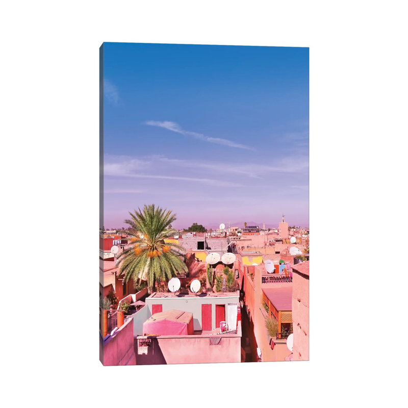Marrakech Rooftop by Beli - Wrapped Canvas Print, 20.32 cm H x 30.48 cm W