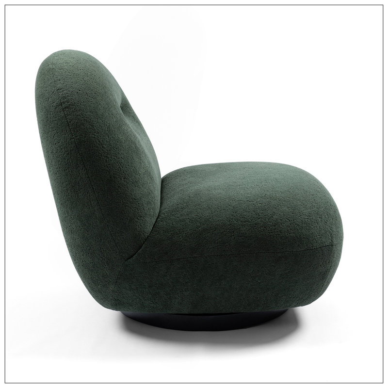 Chaise pivotante moderne et confortable pour divers espaces, rehaussant le style intérieur, Vert