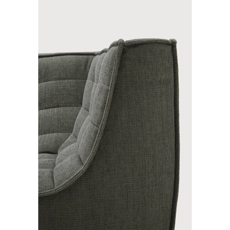 N701 Modular Sofa Set - Combo Left - 1 Seater + 2 Seater + 90° Square Corner, 30" H x 119" W x 91" D, Beige Polyester Blend