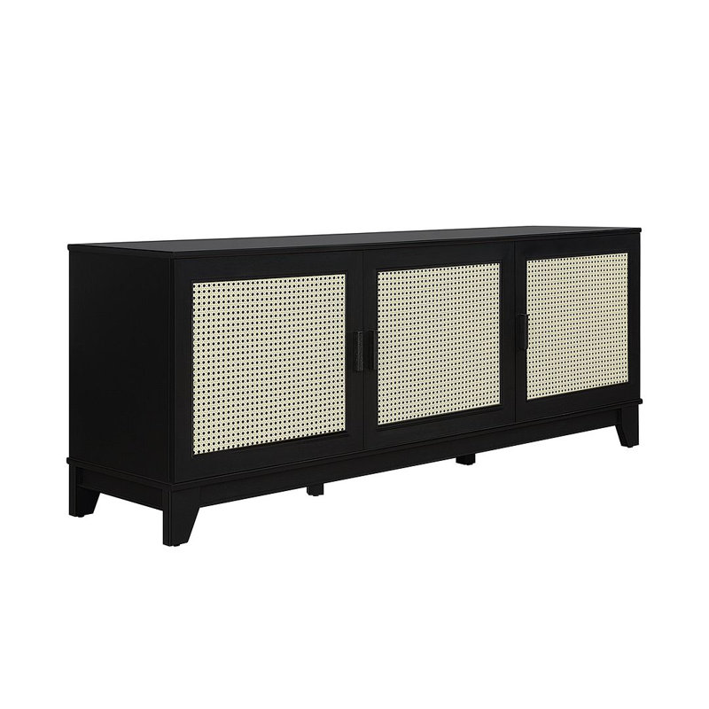 Cailidh 62.99'' W One-Piece Storage Credenza, Black