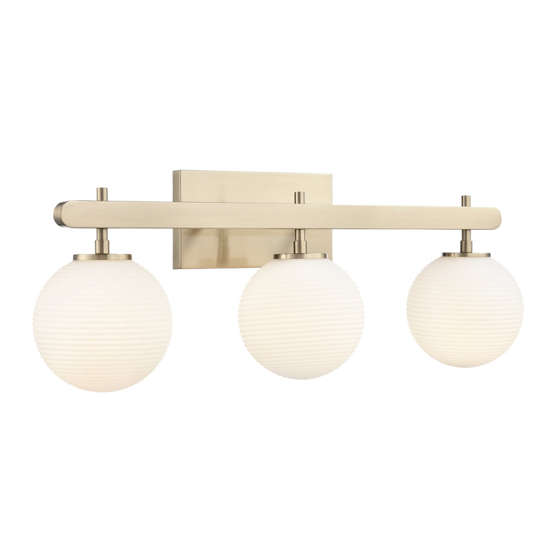 Lehman 26" Wide 3-Light Vanity - Modern Gold
