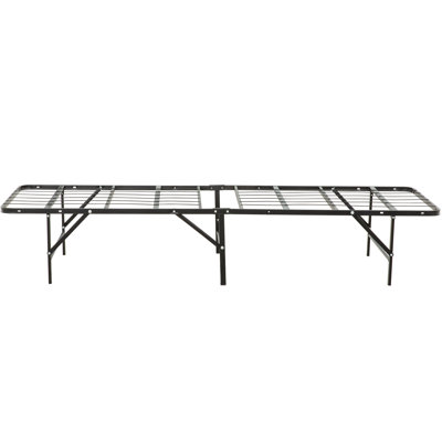 Structure de matelas simple en métal, plateforme de lit de chambre à coucher pratique, grand espace de rangement disponible