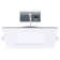12 Watt LED Direct Wire Downlight With Night Light 6 Inch Remote Driver CCT Selectable Dimmable Square White Finish