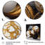 Formes éclatées dorées sur toile-342323284-342323285